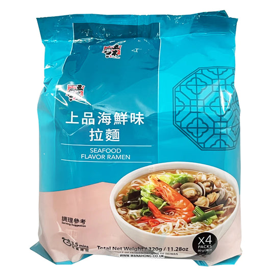 Wu Mu - Seafood Flavour Ramen (Pack of 4) 五木上品海鮮味拉麵4包
