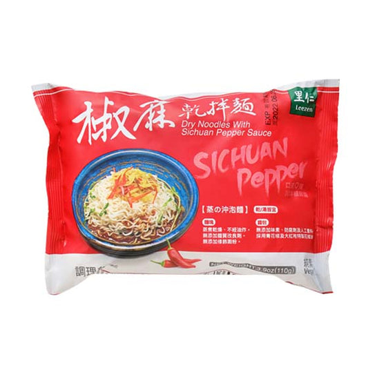 Leezen - Dried noodles with Sichuan Pepper Sauce (Pack of 4) 里仁椒麻乾拌麵 4包
