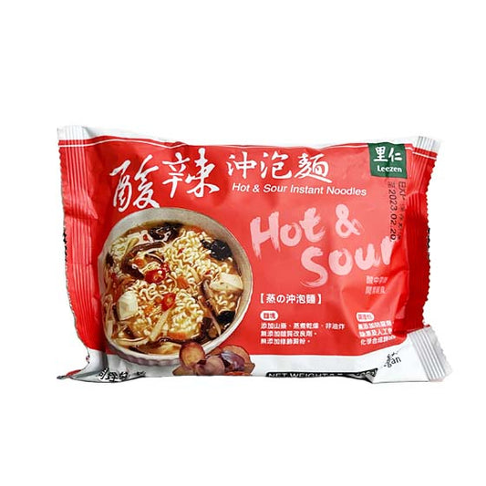 Leezen - Hot & Sour Instant Noodles (Pack of 4) 里仁酸辣沖泡麵4包